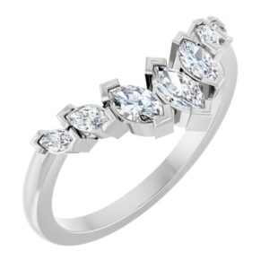 Marquise Diamond Contour Band