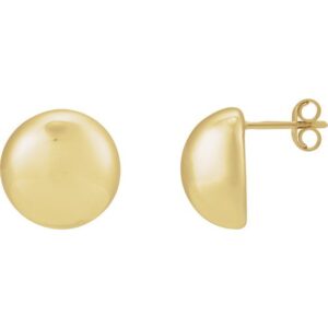 15mm Dome Earrings