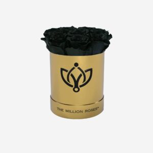 Basic Mirror Gold Box | Black Roses