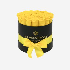 Classic Black Box | Yellow Roses