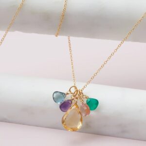 'Elsa' Custom 5 Gemstone Necklace